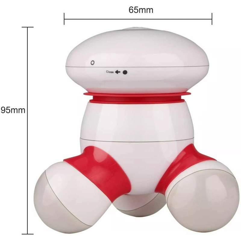 Cotsoco Handheld Massager Mini Portable Vibrating Body Massager with LED