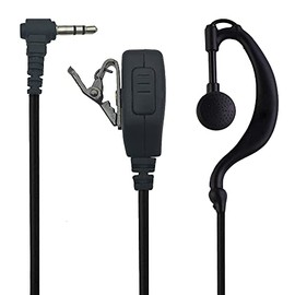 Specific Small Power Walkie Talkie Earphone Microphone, WesTayin Ear-hook Headset, Suitable for 0.1 inch (2.5 mm) Earphone Jack, Clip Microphone for T38, T668, T48, T667