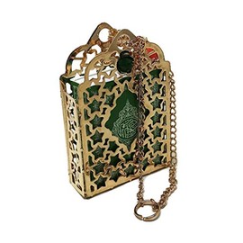 Islamic Car Rear Mirror Hanging Decorative Ornament Vehecle Necklace AMN142 Mini Al-Quran in Metal Cage Pendant Ramadan Eid Muslim Gift (Green_02)