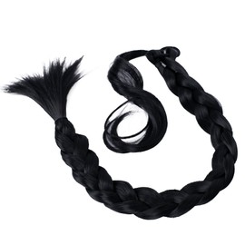 CAISHA 30" Hair Piece Ponytail Hair Extensions Braid For Braiding Black HEZ100