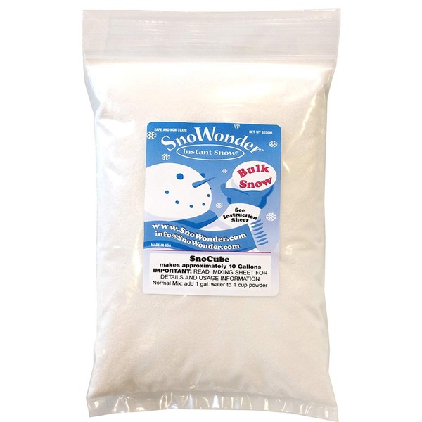 SnoWonder Cloud Slime, Snow Powder, Instant Artificial Snow (Simply Add Water)