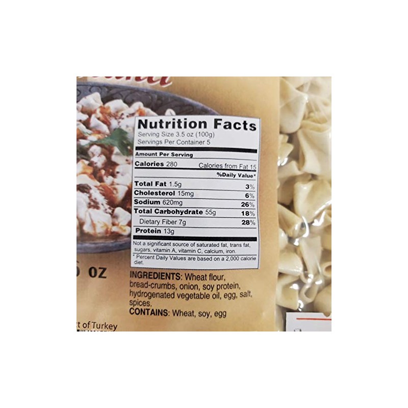 Merve Soy Stuffed Pastry ( Turkish Fresh Manti ) 500