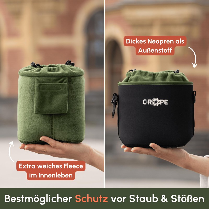 C-Rope Neoprene Camera Bag, Neoprene Pouch with Fleece Lining, Water