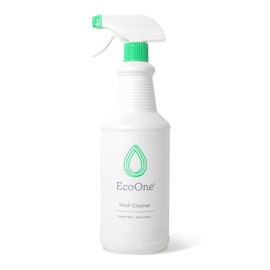 Shell Cleaner by EcoOne | All-Natural, Fragrance-Free Spa & Hot Tub Surface Cleaner | Hot Tub Shell Cleaner Removes Scum, Grime, & Stains | Foam-Free Spray-and-Wipe Hot Tub Cleaner, 32 Oz