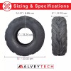 145/70-6 Front Tires with V-Tread for the Coleman KT196/CK196-T Go-Kart