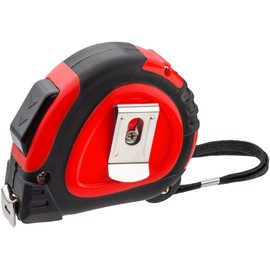 ViGOR 5 Metre Tape Measure with Hand Strap and Belt Clip, Magnetic Stop, Hand Regulated Tape Retraction and Lock