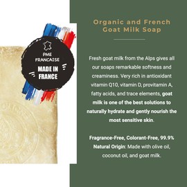Organic Fresh Goat Milk Soap - Mask Soap for Extremely Sensitive Skin for Eczema, Psoriasis or Acne - Organic Fresh Goat Milk Soap - For Face and Body - Pack of 2 (2 x 100 g)