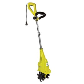 Sun Joe Corded Electric Garden Cultivator with Steel Blades, 6.3-Inch Wide Path, 2.5-Amp Motor - Heavy-Duty Cultivating Machine for Soil Prep, Lawn & Garden Maintenance, TJ599E