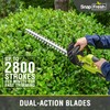 SnapFresh 20V Cordless Hedge Trimmer - 22" Dual-Action Blade Electric