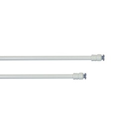 rewagi High-quality clamping rods, telescopic rods, curtain rods, curtain rods, curtain rods, curtain rods, length: 25 - 35 cm, colour: white, 1 piece