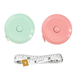 3 Pcs Retractable Sewing Tape Measure, 150cm/60 Inch Dual Sided Soft Measuring Tape for Body, Sewing, Crafts, Tailor, Cloth, Fabric