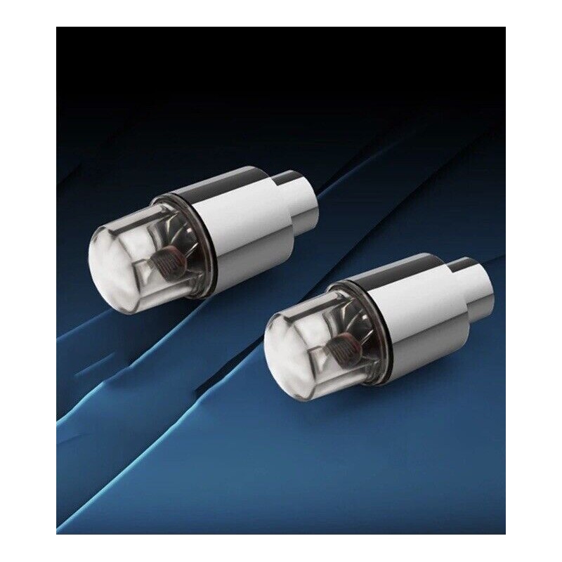 FF LED Purple Lights 2X NON FLASH Tire Wheel Valve