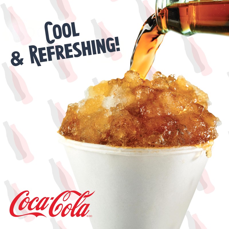Nostalgia Coca-Cola Snow Cone Shaved Ice Machine - Coke Retro