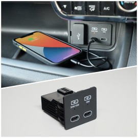 [UC PRODUCE] Honda N-BOX Dedicated USB TYPE-C Smartphone Rapid Charger 18W + 18W / MAX 30W JF3/JF4 /PD/PPS/