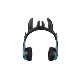 eKids How to Train Your Dragon Bluetooth Headphones with Microphone, Toothless Wireless Headphones Include Aux Cord, Earphones for School, Home, or Travel