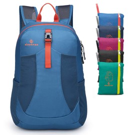 Sinotron Lightweight Packable Backpack,Small Foldable Hiking Backpack Day Pack for Travel Camping Outdoor Vacation (Blue)
