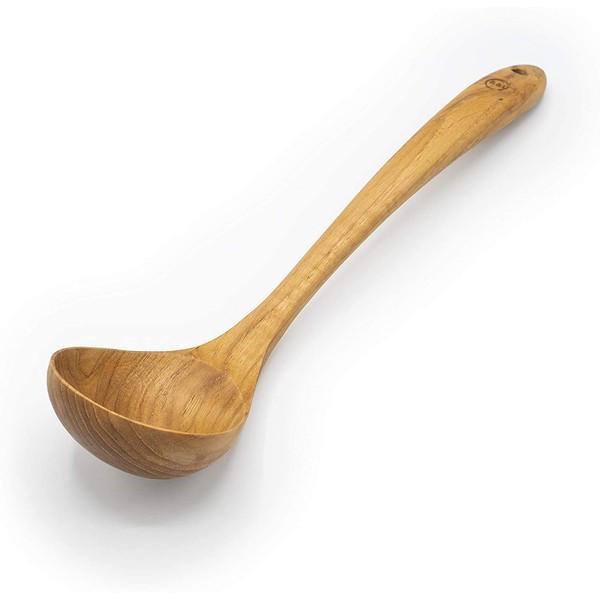 FAAY Ladle, Serving Ladle, Cooking/Kitchen Ladle | 100% Eco Friendly Server Gravy Ladle, Wooden Kitchen Tool, Hand Carved Wood Unique Grain Ladle (Original Ladle)