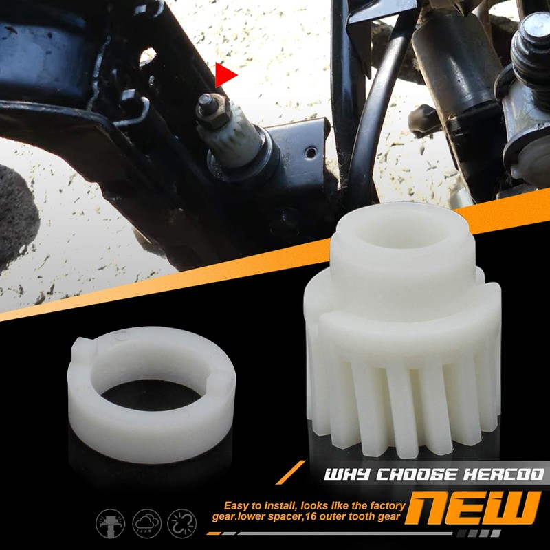 HERCOO Power Seat Track Rail Drive Gear Frame Kit de