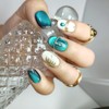 Short/Medium Oval Nails Handmade French Tip Press on Nails with