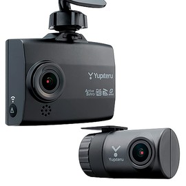Yupiteru Y-410dP Dash Camera, Front and Rear 2 Cameras, 2 Megapixels, FullHD, Smartphone Linkage, Wireless LAN Auto-Saving, Diagonal (Front 158° Rear 158°), Night Clarity, No SD Card Formatting
