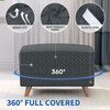 MAXIJIN Jacquard Ottoman Cover Slipcovers Folding Storage Stool Furniture Protector