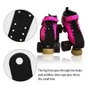 1 pair Roller Skate Toe Guards Protectors Leather Flat Toe