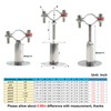Kodilin 4PCS 304 Stainless Steel Wall Mount Ceiling Mount Pipe