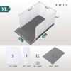 MEEXPAWS Cat Litter Box Enclosure Splash Guard Extra Large 28L