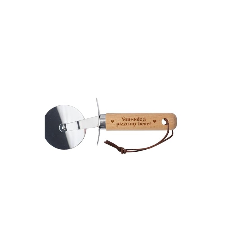 CGB Giftware | Wooden Handle Pizza Cutter - 'You Stole