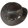 Concho Leather Hat Scippis cowboy hat Australian hat (L/58-59 -