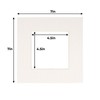 5x5 Mat For 7x7 Frame - Precut Oyster Shell White