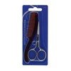 REFINE - Italy Mustache Scissors and USA Comb Set