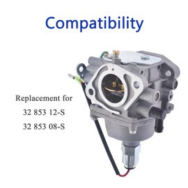 Silscvtt 32 853 12-S Carburetor Replacement for Kohler 32 853 08-S 23-27Hp Engine Replacement for Cub Cadet SLTX 1054 LT1046 Lawn Tractor