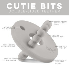 Ryan and Rose Cutie Bit Teether (Slate)