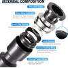 TAILONZ PNEUMATIC Black 1/8 Inch od Push to Connect Fittings