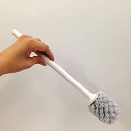 OHE Toilet Brush, White, Approx. Height 14.2 x Width 3.5 x Depth 3.5 inches (36 x 9 x 9 cm), Cubo, Case Included, Simple, Compact, Easy to Carry