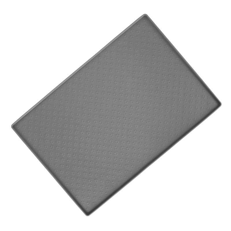 Pet Feeding Mat Silicone Waterproof Safe Raised Edge Slip Resistant