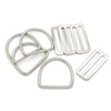 Hamineler 4Pcs 2 Inch Stainless Steel Slide Buckle Adjuster Sliders,