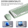 Wireless Keyboard and Mouse Combo, Full-Sized Wireless Keyboard and Adjustable