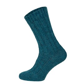 HomeOfSocks 2 Pairs of Alpaca Wool Socks for Men and Women, Colourful Warm Norwegian Wool Socks with 40% Wool Content, Durable, Natural Regulation of Foot Temperature, Cuddly Socks, petrol