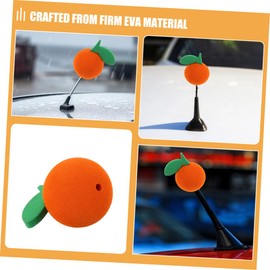 ULTECHNOVO 2pcs Car Antenna Decorative Ball Car Antenna Toppers Antenna Toppers for Cars Antenna Decoration for Automotive Car Gadgets Automotive Antenna Topper Decor for Car Orange Eva
