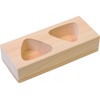 Kiso Craft Cypress Rice Ball Shape, 2 Holes (3.0 x
