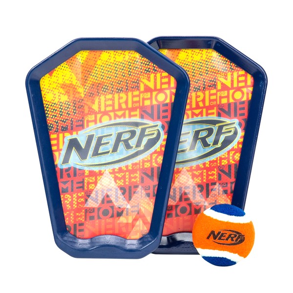 NERF Toss and Catch Game with Paddles + Ball -
