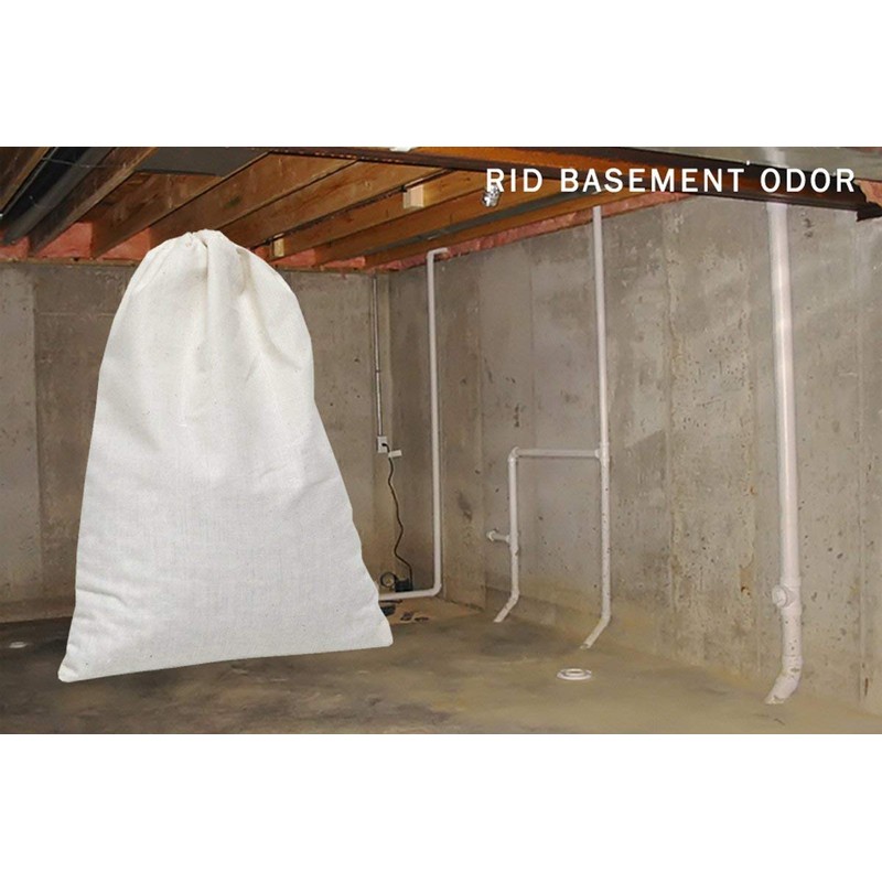 SMELLEZE Reusable Basement Odor Removal Deodorizer Pouch: Rids Funky Smell