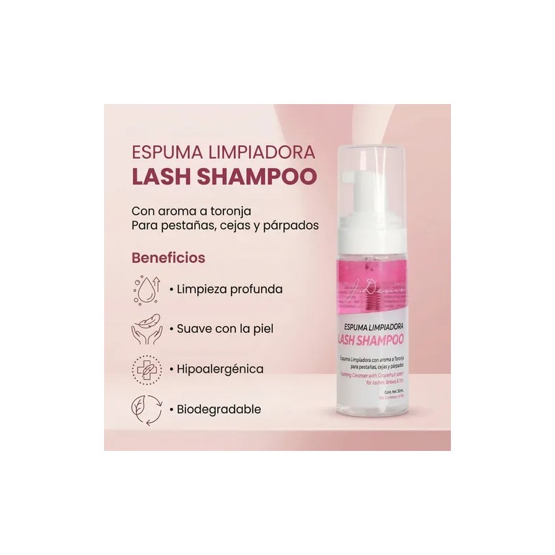 Lash Shampoo Limpieza Profesional J Denis Para Pestañas Mink