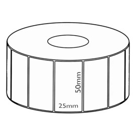 Rollo Etiqueta Térmica (50x25 Mm) C1000 Etiquetas Full Color Blanco