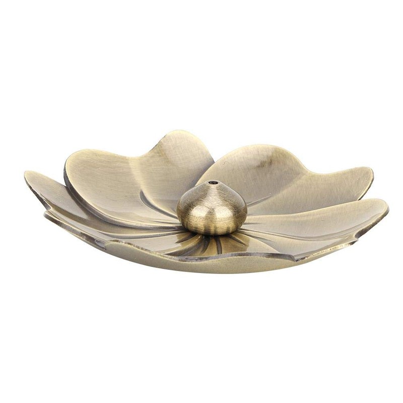Mini Pure Copper Incense Holder Lotus Flower Incense Burner Coil