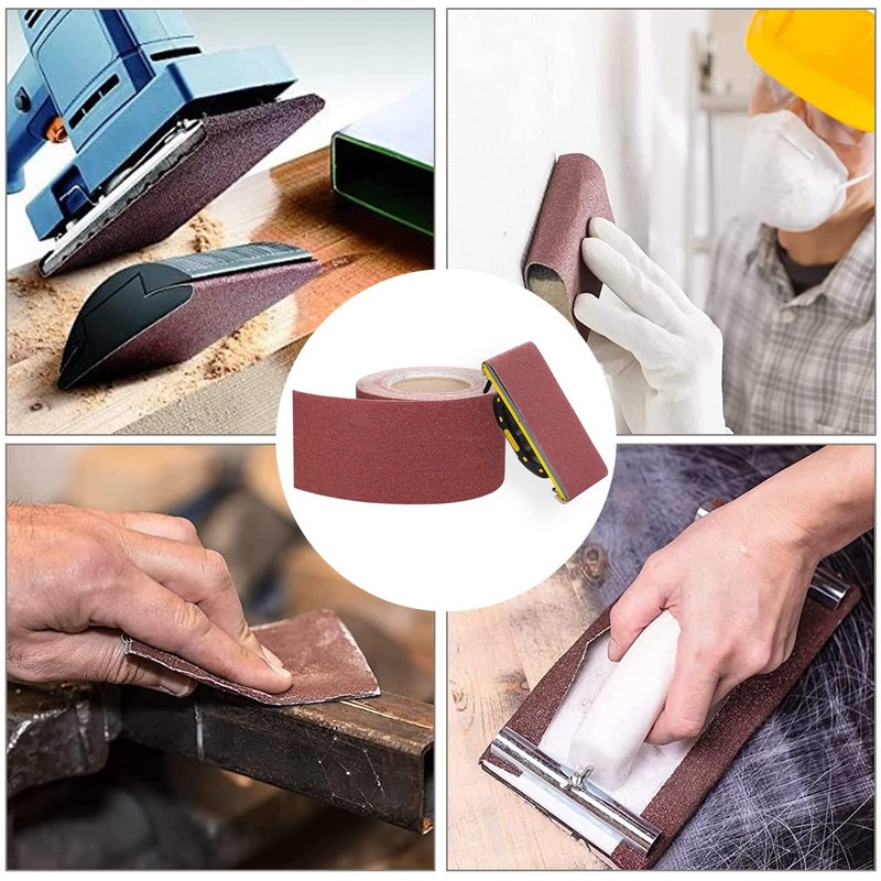 Shineboc Sandpaper Roll, 120 Grit 93mm x 10m Wet Sanding
