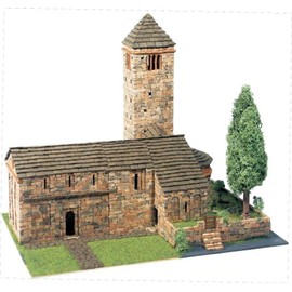 DOMUS-KITS Domus Kits40091 Scale 1:65 "Romanica 14 S. Pedro De Larrede Churche Model (3807-Piece)