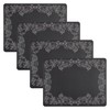Karma, 15-Inch Cork Placemat Set of 4, Elegant Charger Plate